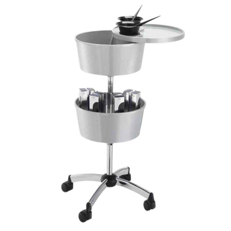 COLOR CUP DOUBLE Chariot de Coloration mobilier coiffure - Malys Equipements