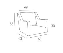 FRANKIE Fauteuil Coiffure