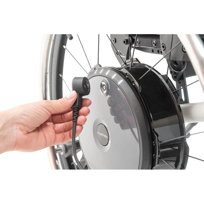 Roue Électrique Alber E-MOTION M25 - Assistance Fauteuil Roulant - chargeur 2 - Plus Santé