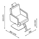 TAIKI Fauteuil coiffure - schéma