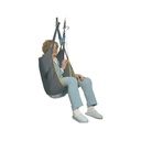 [1485883] Sangle pour Lève-Personnes Universelle Standard (Choix du tissu - Choix des tailles: Taille M - Tissu Solide)