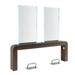 NUBIA 2 2-zits kaptafel voor wandmontage