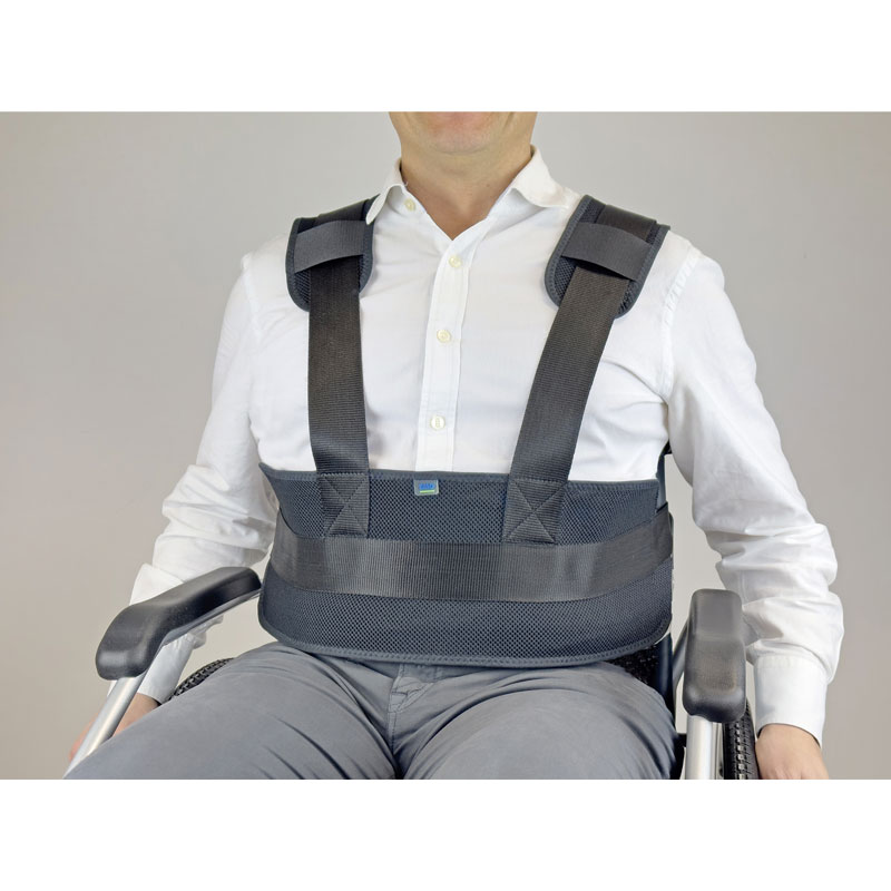 Ceinture abdominale à bretelles mesh