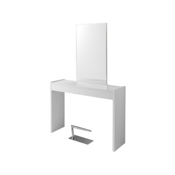 [AGV-351600-011] KLARA Coiffeuse murale (Nombre de places: 1 place, Couleur: Blanc)