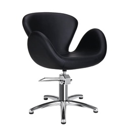 [MRP-CHLOE-BLACK-F] CHLOE BLACK Hairdressing chair (Hairdressing chair base: inox star base)