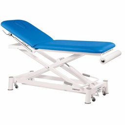 [C7752M44T13-41] C7752 Hydraulic table 2 Ecopostural surfaces and 1 stool FREE (Coating colors: 41 White, Chassis: M44 62x188 cm, Headrest: T13)