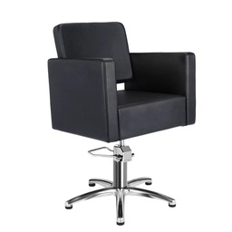 [MRP-DORA-F] DORA Hairdressing chair (Hairdressing chair base: inox star base, Coating color: Black)