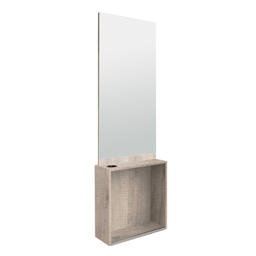 [TK-404013-L49] Tocador de pared JENNY (Colores laminados: PL49 - roble, Iluminación LED: Sans LED)