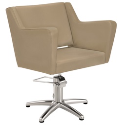 [MRP-ANOUKBE-F] Sillón de peluquería ANOUK BE BEIGE (Base de sillón de peluquería: Base de estrella de inox, Revestimiento: Estándar de Beige )