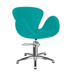 [MRP-CHLOE-BLUE-TF] Silla de peluquería CHLOE AZUL (Base de sillón de peluquería: Base de estrella de inox)