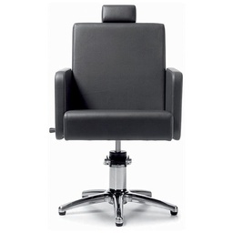 [TK-401011-B33] ATILA Hairdressing chair (Coating colors: B33 Black, Hairdressing chair base: Star Base - Hydraulic Pump, Protective cover: Without protective cover)