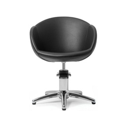 [TK-401012-B33] PRAIA Fauteuil coiffure (Base Fauteuil coiffure: Base étoile - Pompe Hydraulique, Couleurs revêtement: B33 Noir, Housse de protection: Sans housse de protection)