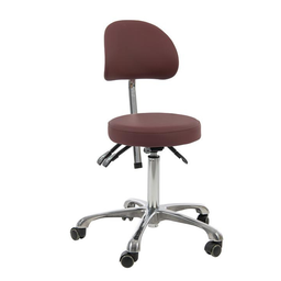 [WK-NAGGURA-MERLOT] NAGGURA Tabouret Assise Ronde avec dossier (Couleur structure: Merlot)