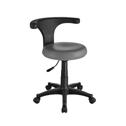 [ERGO-GRIS] ERGO Tabouret avec Dossier (Couleur structure: Gris)