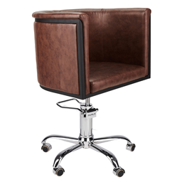 [AY-GIO-STAR-CHROME-P5] GIO Kappersstoel (Haardresserende fauteuilbasis: Chrome Star Base)