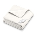 [861079.BLANC] Couverture polaire chauffante (Couleur: Blanc)