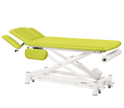 [C7544-41T03] C7544 Table de massage électrique 2 plans Ecopostural et 1 tabouret OFFERT (Couleurs revêtement: 41 Blanc, Têtière: T03)