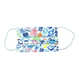 [MSK03T2EN-ECL] Masques Enfant Chirurgicaux Type II R - Motif Ecole