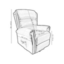 BELLAMY Fauteuil Releveur - dimensions 1 - Plus Santé