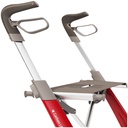 Déambulateur Rollator Carbon Ultralight Rouge detail assise - Plus Santé