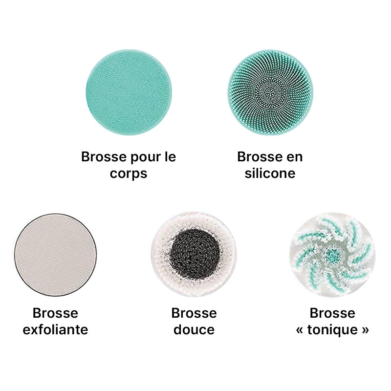 Brosse de douche rechargeable