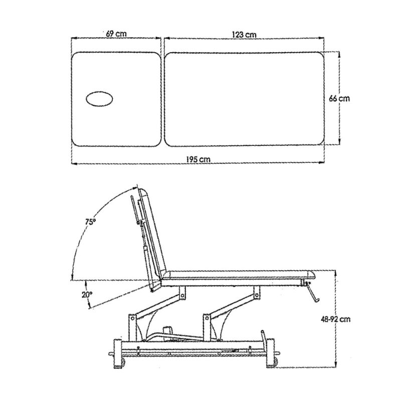 LING Table de kinésithérapie