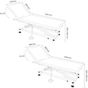 Table d'Examen Electrique ROYE - 2 plans 