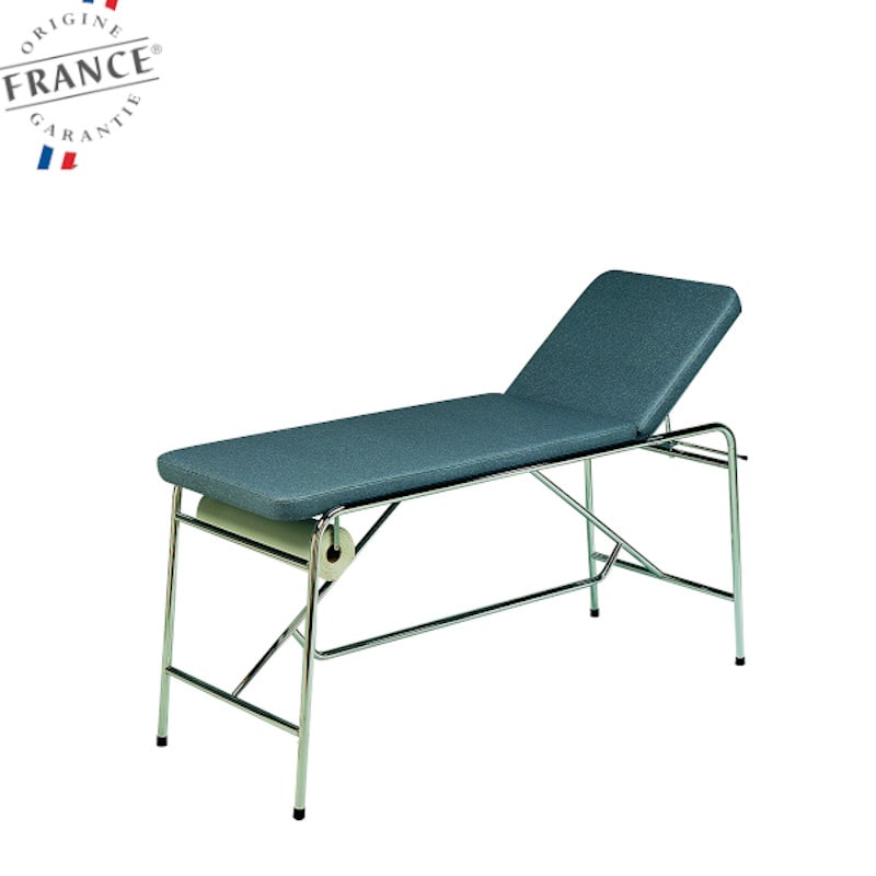 Table d'Examen Fixe en Acier - chromé plate - PLUS SANTE