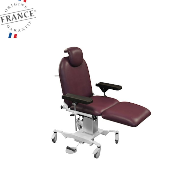 Fauteuil de Prise de Sang Électrique - jambière - Plus Santé