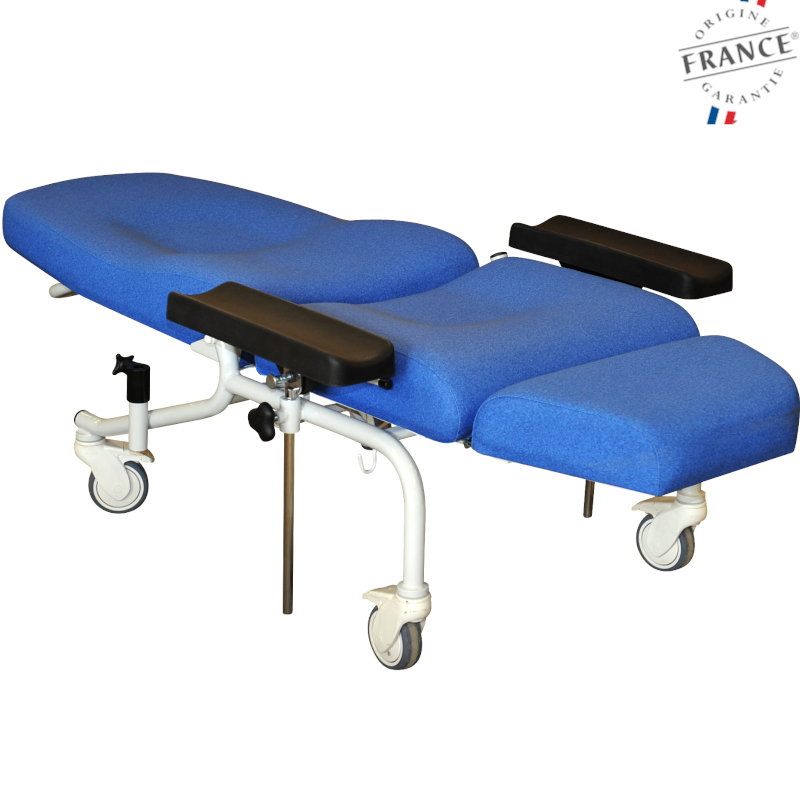 Fauteuil de Prise de Sang CAYEUX - Avec Repose-Jambes - Sur Roulettes