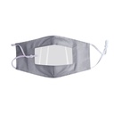 Masque fenêtre transparente gris - Plus Santé