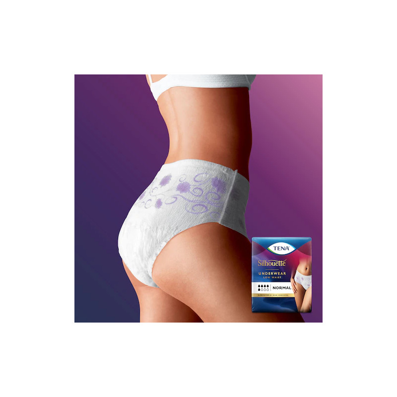 TENA Silhouette Normal Blanc Sous-vêtement absorbant élégant 4 - Plus Santé