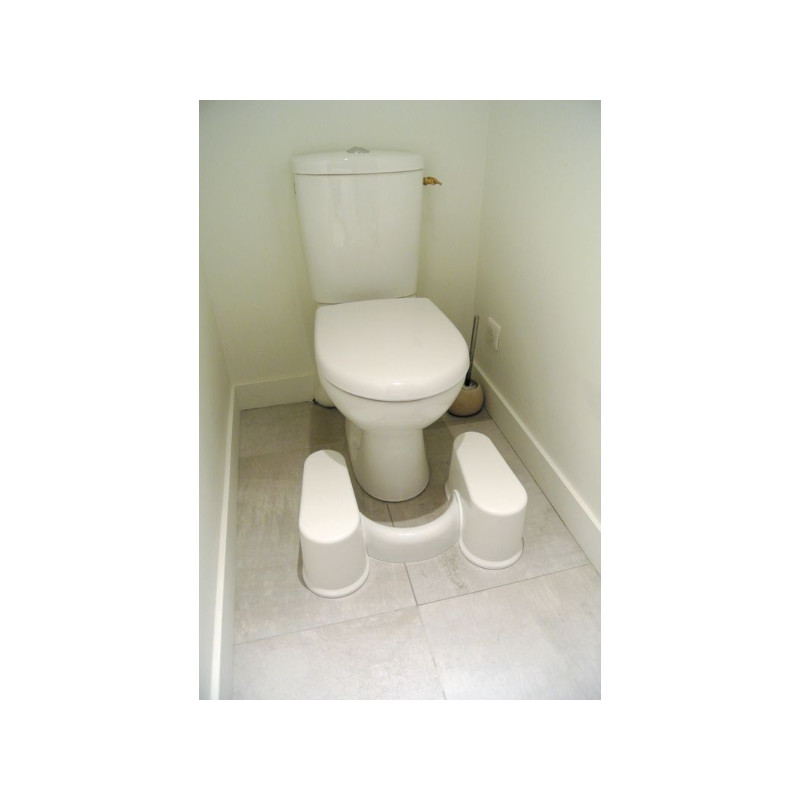 Marchepied Position Naturelle - visuel aux toilettes - Plus Santé