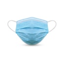 Masque Chirurgical 3 Plis Type II R - Bleus- Boite de 50 - face - Plus Santé