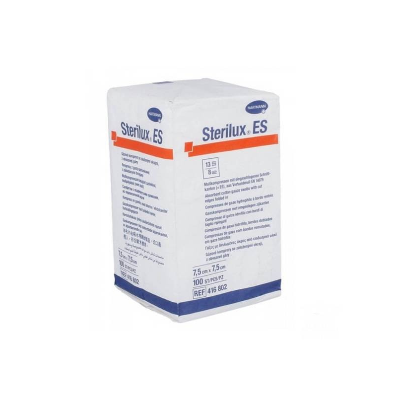 Non -sterile sterile gauze compresses 7.5 x 7.5 cm