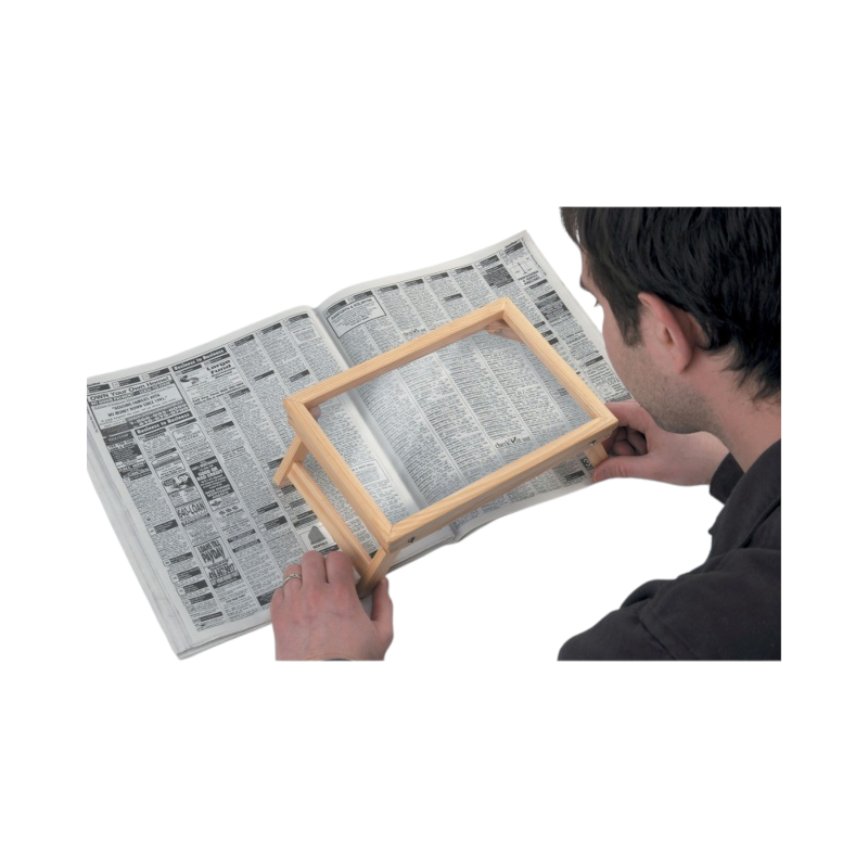 Magnifying Glass with Wooden Support