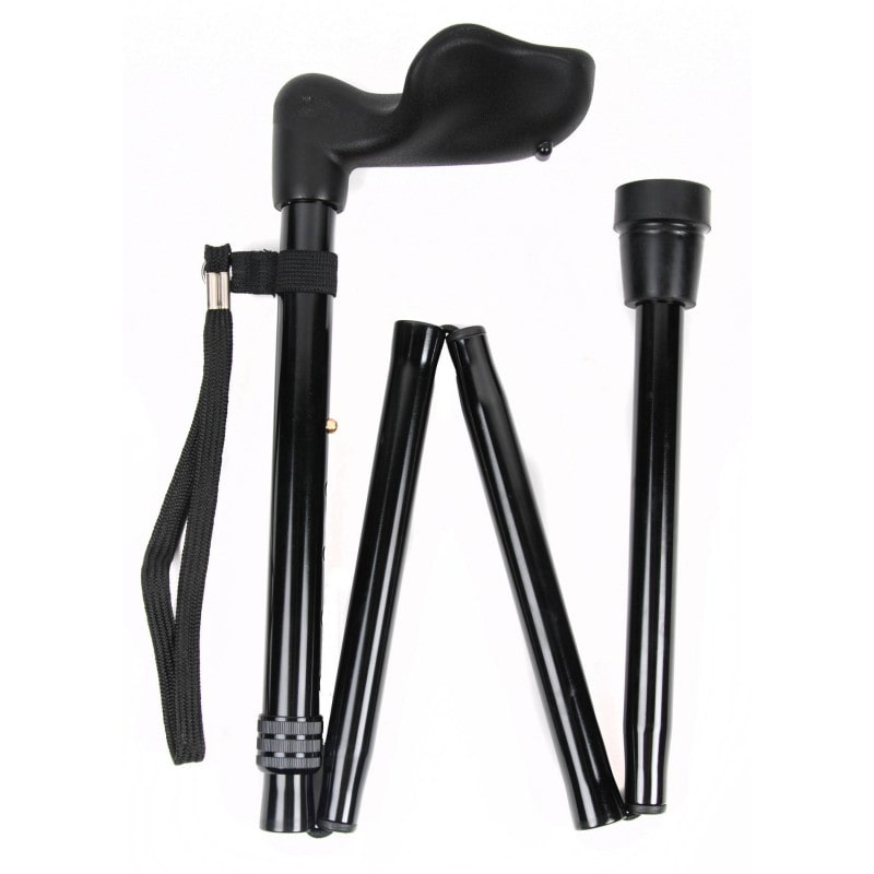 Anatomical folding walking rod
