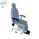 Fauteuil de Consultation ORL CCA - Électrique (Couleur: Diabolo - Maïs, Modèle: CCA2512 - Socle Trapèze - Non Rotatif)