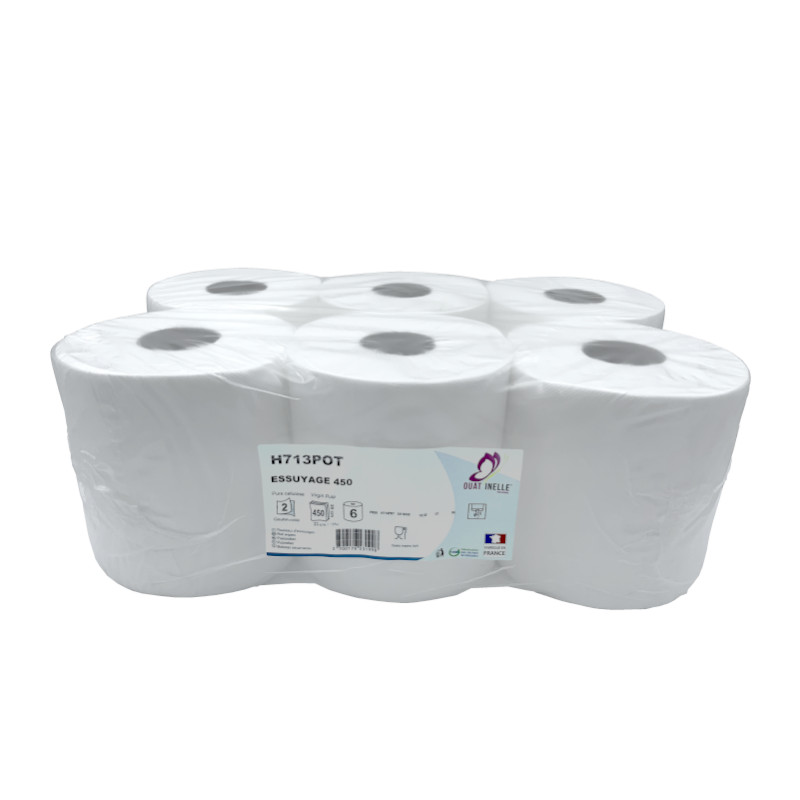 Essuie-Mains Maxi Dévidage Central - Lot de 6