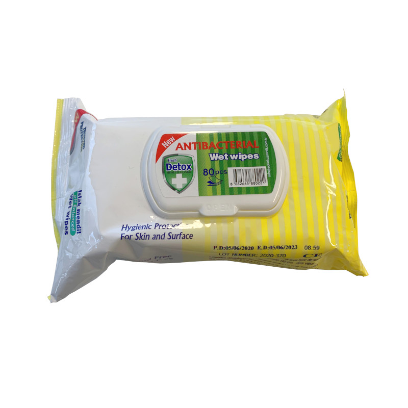 Lingettes désinfectantes - Sachet de 80