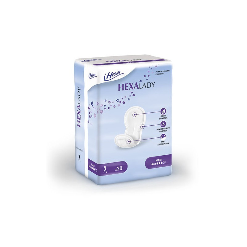 HEXA Lady Maxi Protections Anatomiques