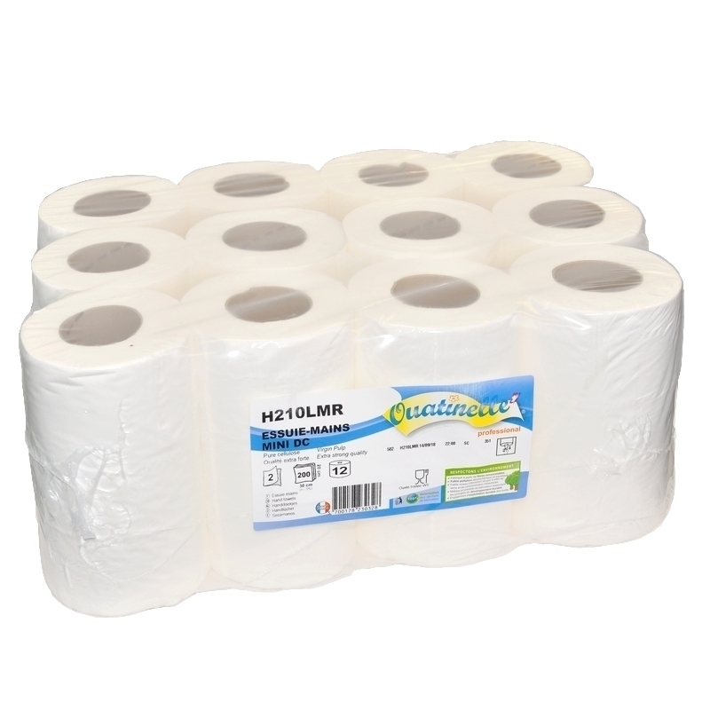 Essuie-Mains Mini Dévidage Central - Lot de 12