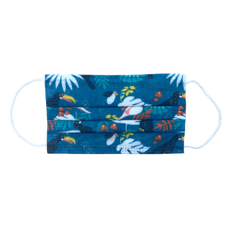 Masques Enfant Chirurgicaux Type II R - Motif Tropical