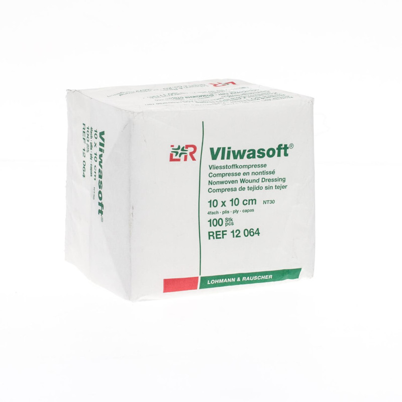 Compresses Vliwasoft en non-tissé non stériles - Sachet de 100