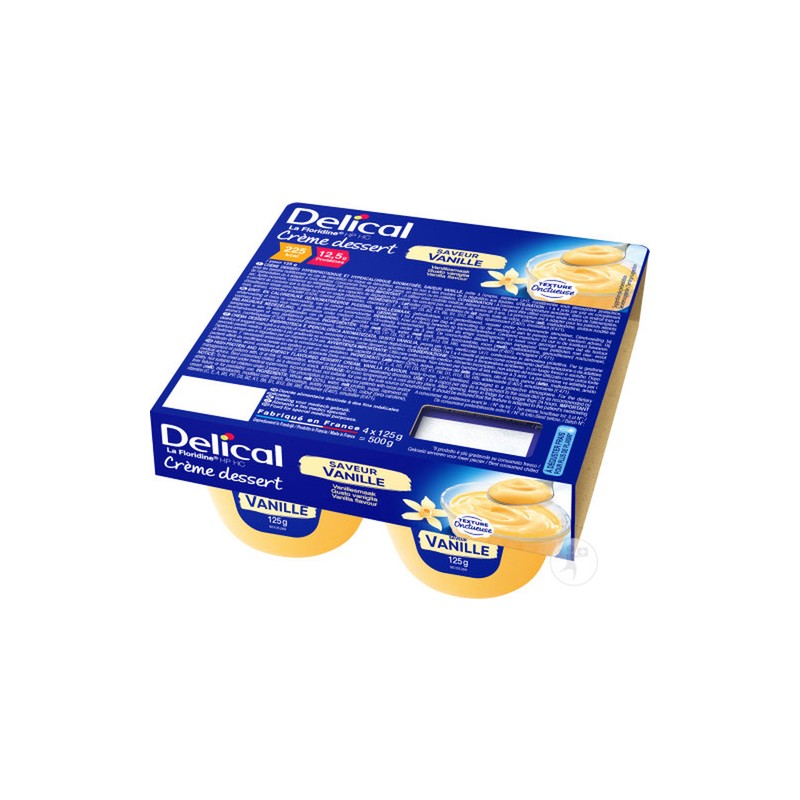 DELICAL Crème HP HC Avec Lactose (la Floridine) - 4 x 125g