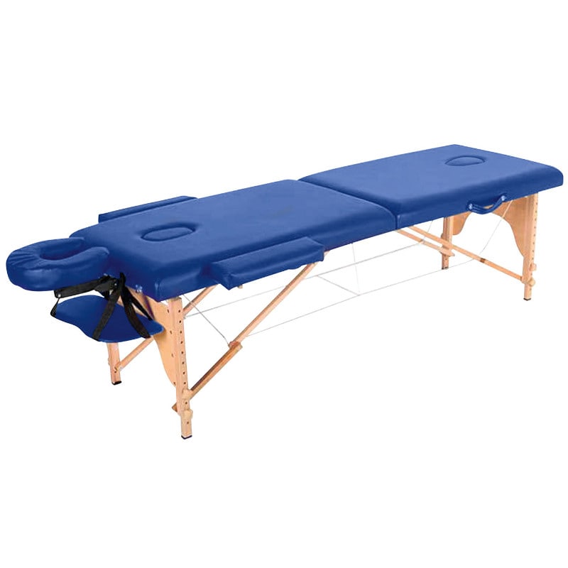 Table pliante en bois AITON - Bleu