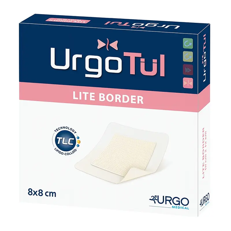 URGOTUL LITE BORDER 8 x 8 cm