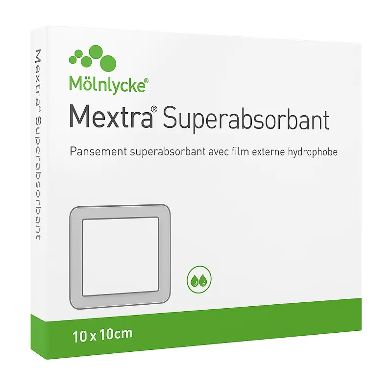 Mextra Superabsorbent 10 cm x 10 cm