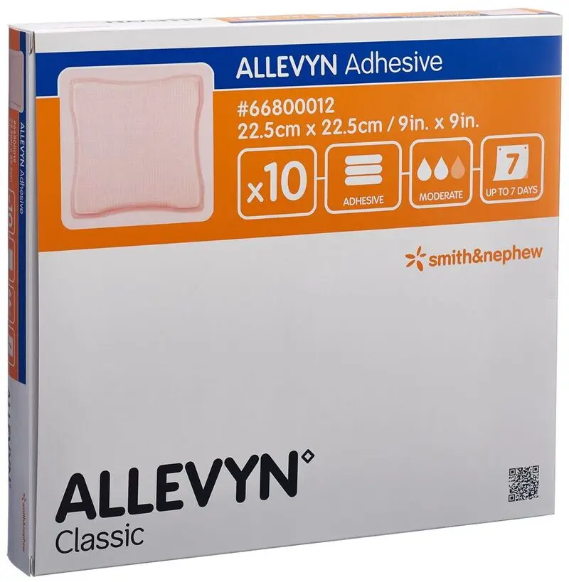 ALLEVYN ADHESIVE 22.5cm x 22.5cm
