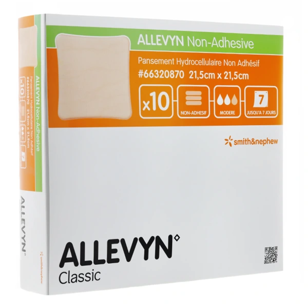 ALLEVYN NON-ADHESIVE 21.5cm x 21.5cm
